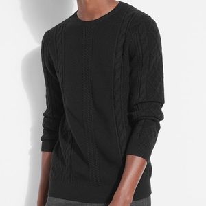 Sweater Liam-diamond cable-knit